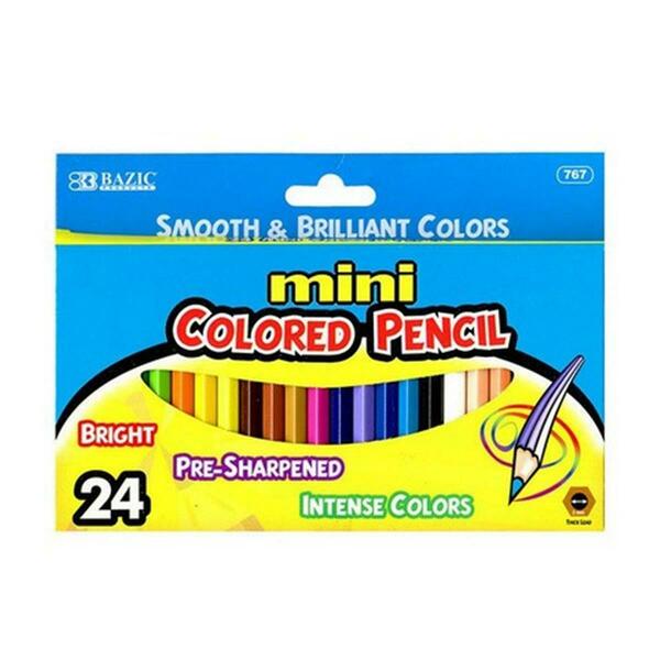 Bazic Products Bazic 24 Mini Color Pencil Pack of 24 767